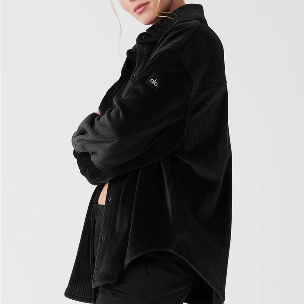 ALO Ribbed Velour Mountain Side Shacket / shirt
